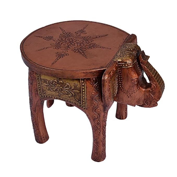 Wooden Painting Decorative Rajasthani Elephant Stool | Home Decorative Items | Showpiece