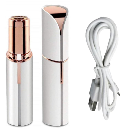 Facial Hair Remover Machine For Women - Face, Chin, Cheek, Eyebrow, Upper Lip Hair Remover for Women, USB RECHARGEABLE Epilator Machine for Women (White)
