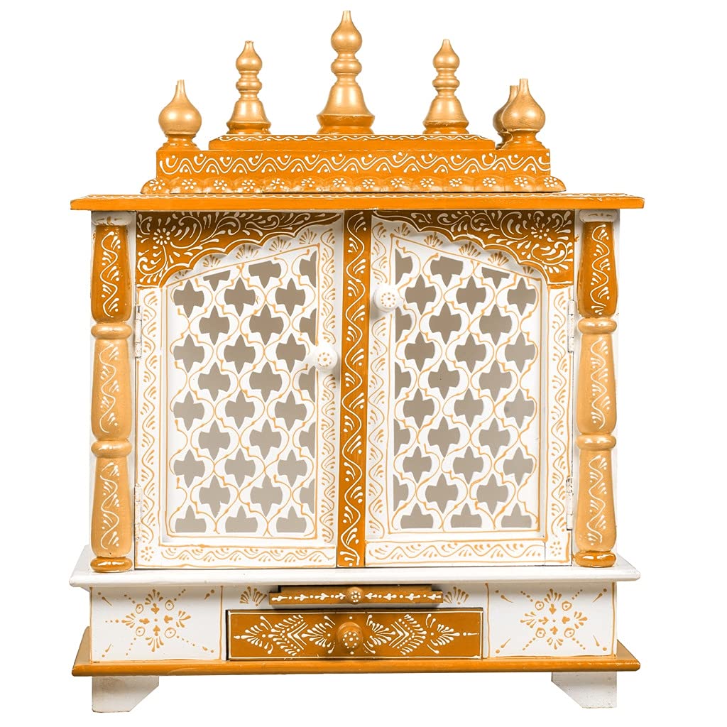 Royal Touch Pooja Mandir with Door 18x12x24 inch